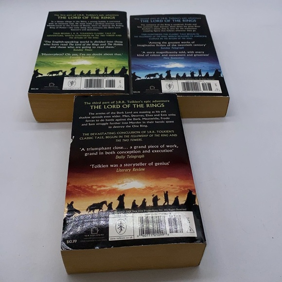 Bundle of 3 The Lord Of The Rings Softcover Books JRR Tolkien - Picture 3 of 7